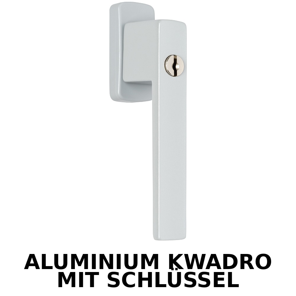 Aluminium KWADRO + Schlüsel