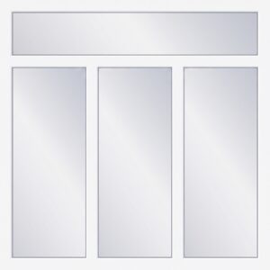 Dreiflügeliges Fenster mit Oberlicht – Ideal 4000 New Aluplast Kunststofffenster