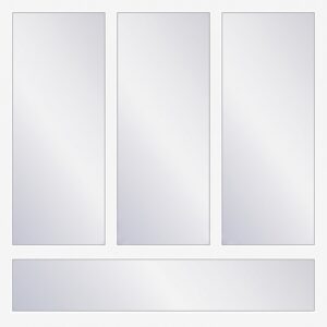 Dreiflügeliges Fenster mit Unterlicht – Ideal 4000 New Aluplast Kunststofffenster